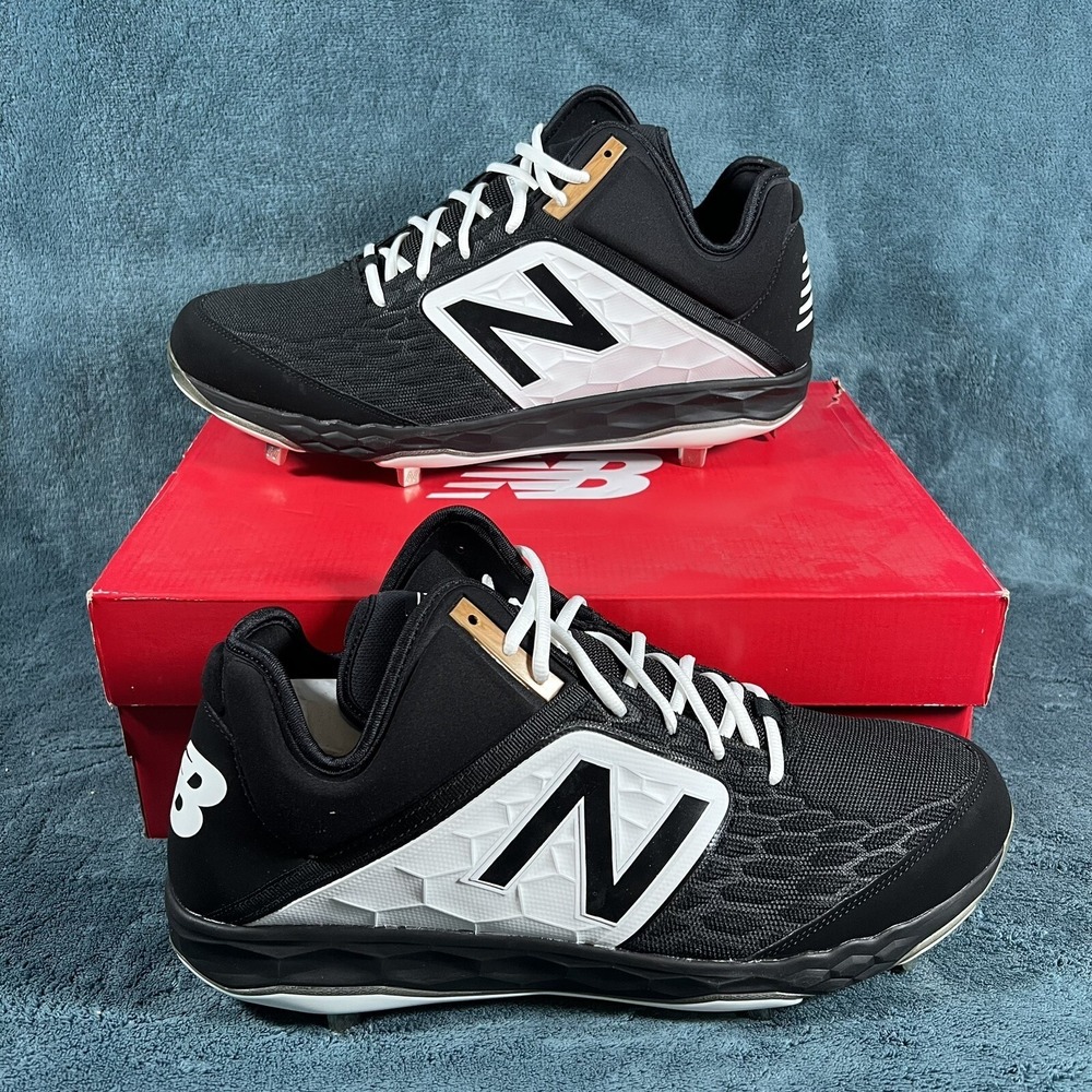 New Balance Men's Baseball Cleats Spikes WIDE 2E Size 16 L3000BK4 New